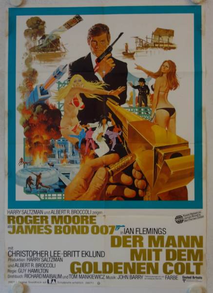 The Man with the Golden Gun original release german movie poster